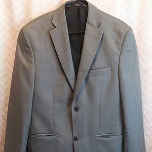 Haggar Gray Two Button Mens Blazer